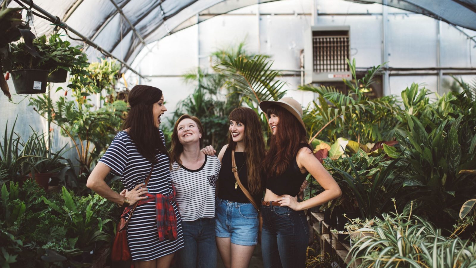 women in greenhouse