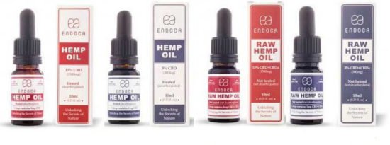 CBD Oil Drops Set by Endoca