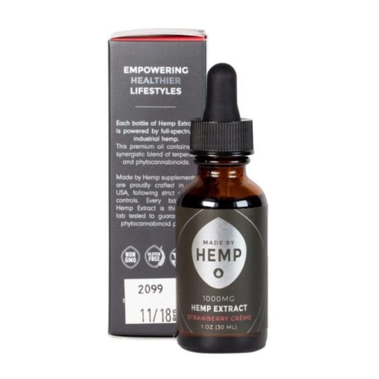 CBD Oil Tinctures by Made by Hemp, box