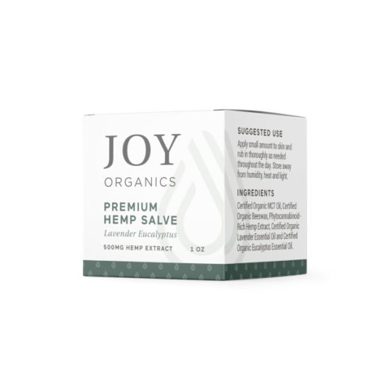 CBD Salve by Joy Organics, Label