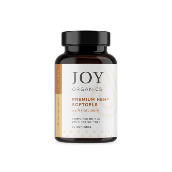 CBD Softgels with Curcumin by Joy Organics, 750mg