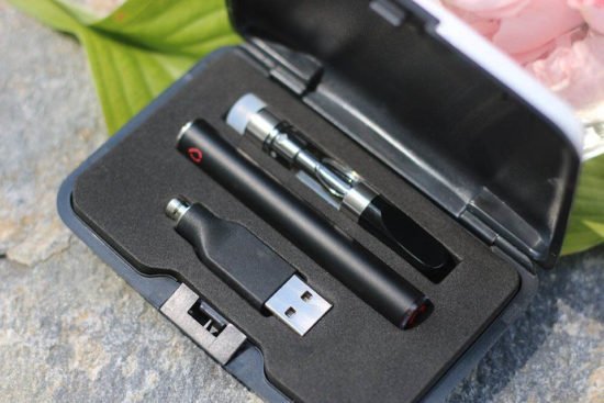 CBD Vape Starter kit by Alternate Vape in an open carrying case