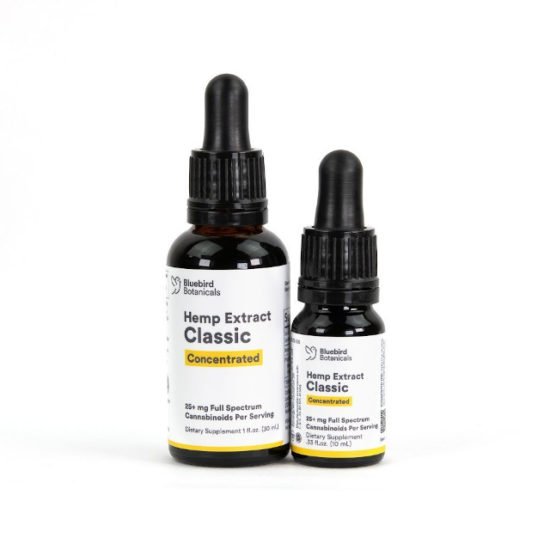 Classic Hemp Extract Concentrated CBD Oil 6x by Bluebird Botanicals