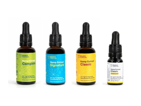 Full-spectrum CBD Oils by Bluebird Botanicals